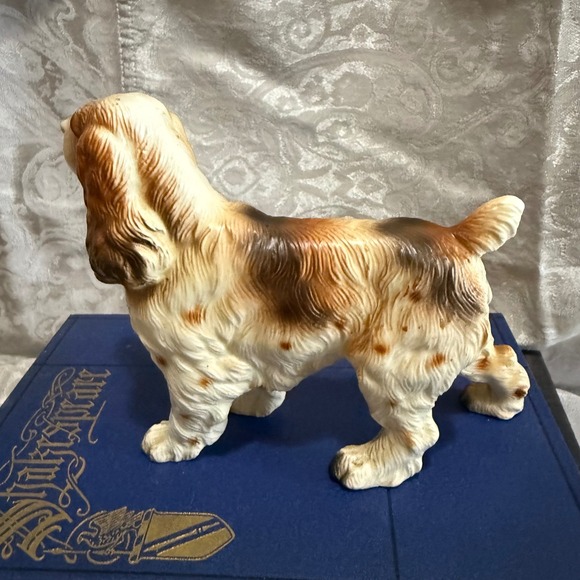 Vintage Cocker Spaniel Dog Figurine Brown White Collectible Home Decor E3582 - Picture 4 of 8